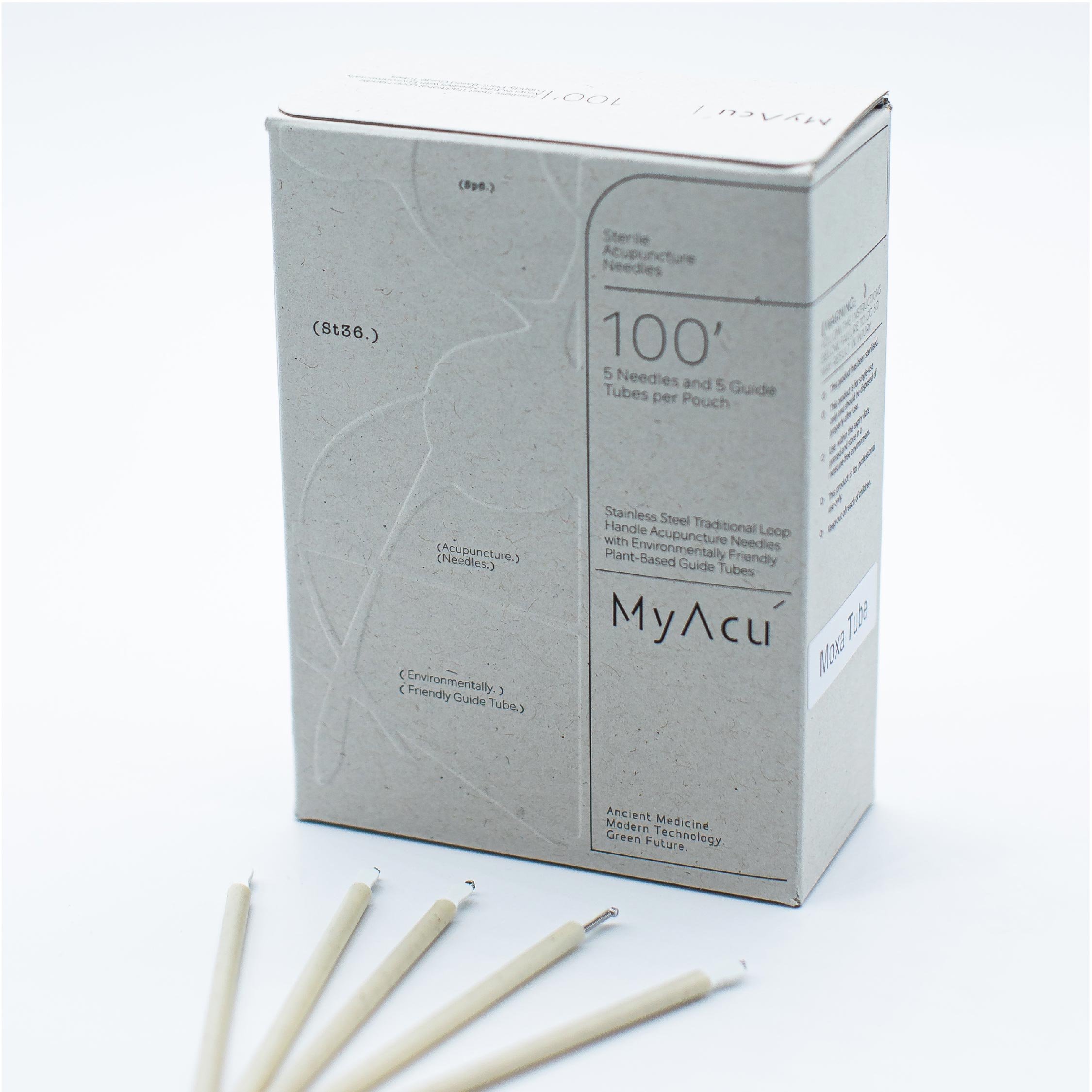(100/BOX) Aiguilles Acupuncture My Acu  0,30×60mm 