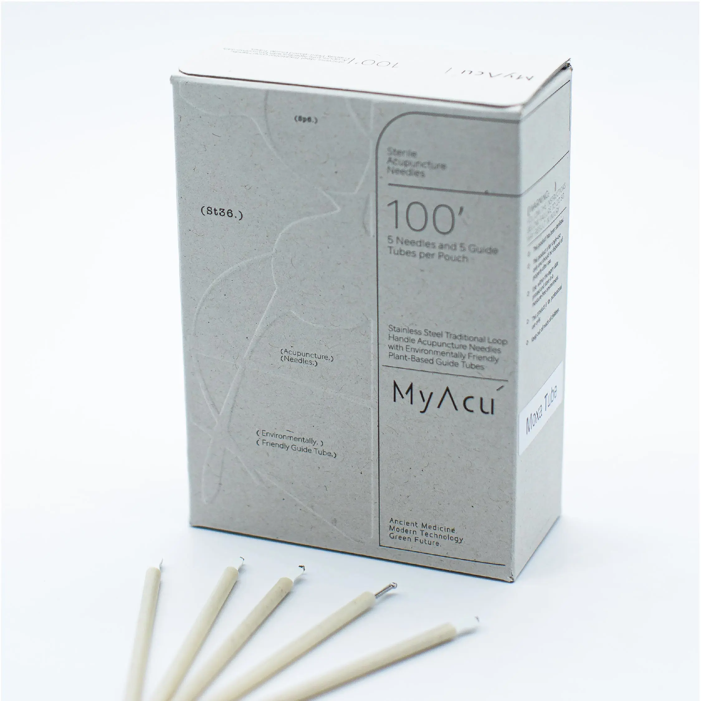 (100/Box) Aiguilles Acupuncture My Acu 0,25×40 mm